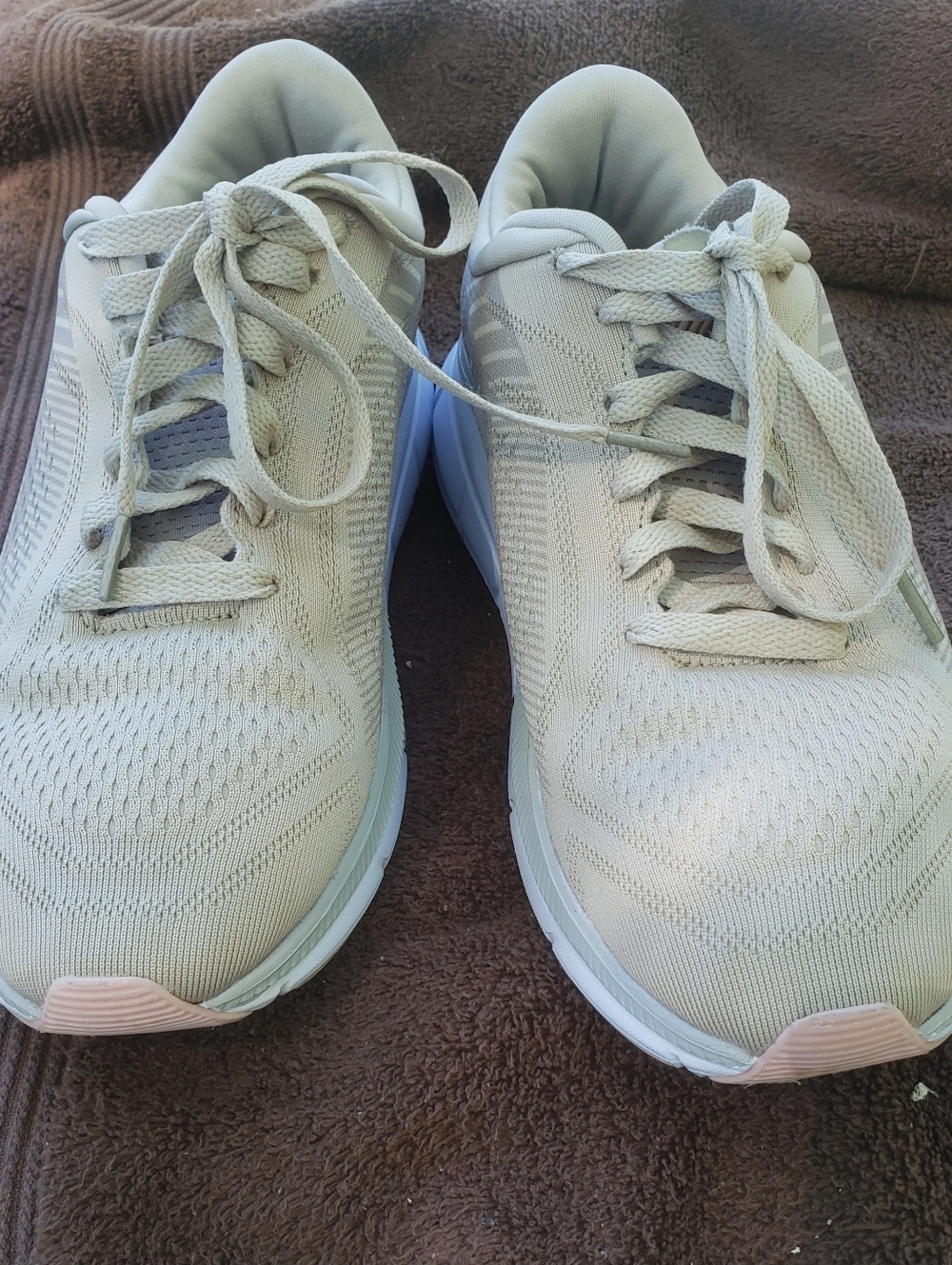 Reebox Light Sage Knit Lace-Up Sneakers